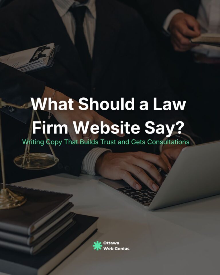What Should a Law Firm Website Say?