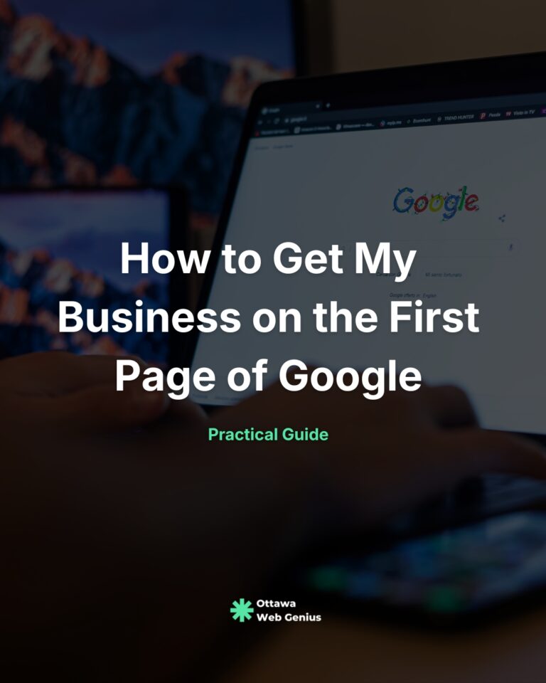 How to Get My Business on the First Page of Google