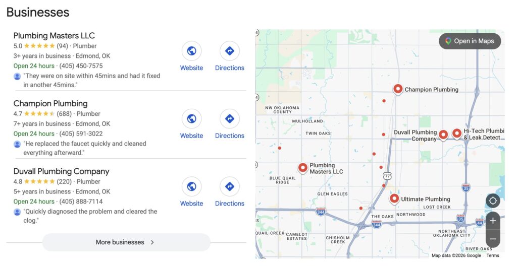 Google Business Page