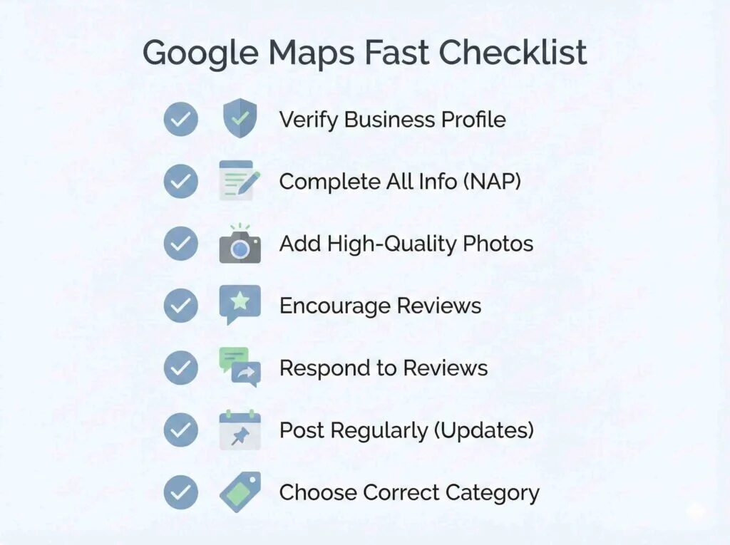 Google Maps Checklist