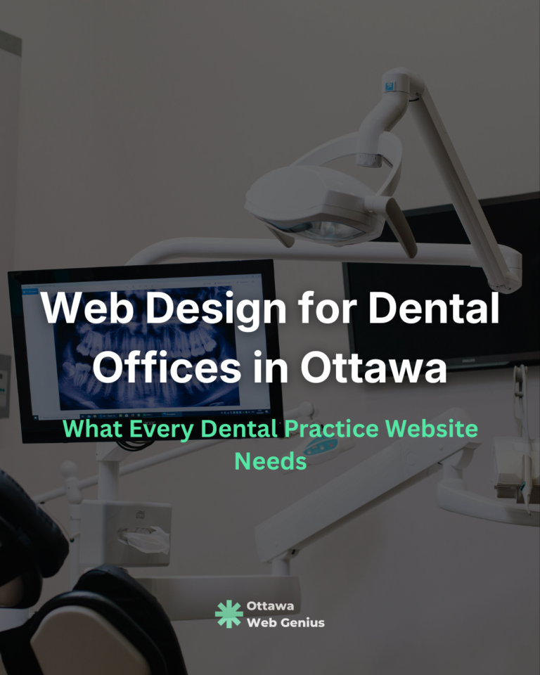 Web design for dental offices in ottawa