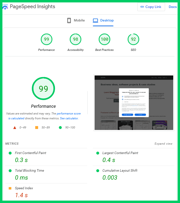 Google Page Speed